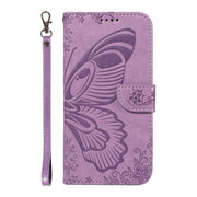 For Huawei Pura 80 5G Swallowtail Butterfly Embossed Leather Phone Case(Purple)