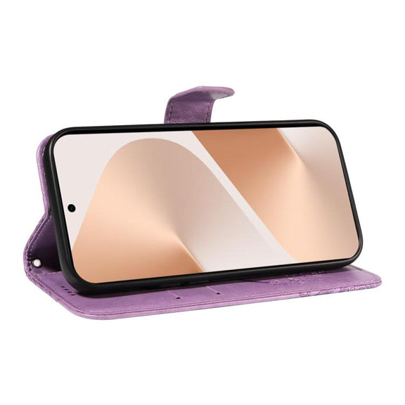 For Huawei Pura 80 5G Swallowtail Butterfly Embossed Leather Phone Case(Purple)