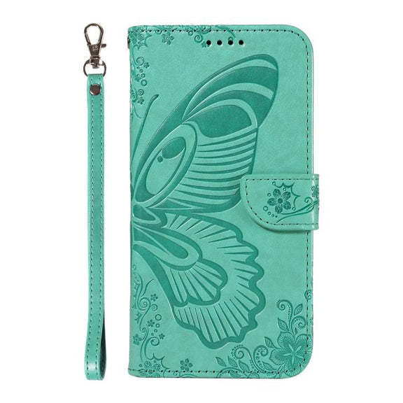 For Huawei Pura 80 5G Swallowtail Butterfly Embossed Leather Phone Case(Green)