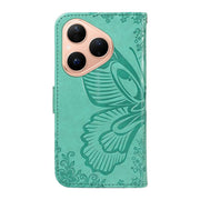 For Huawei Pura 80 5G Swallowtail Butterfly Embossed Leather Phone Case(Green)
