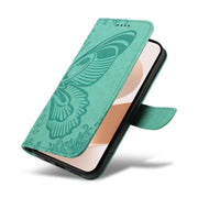 For Huawei Pura 80 5G Swallowtail Butterfly Embossed Leather Phone Case(Green)