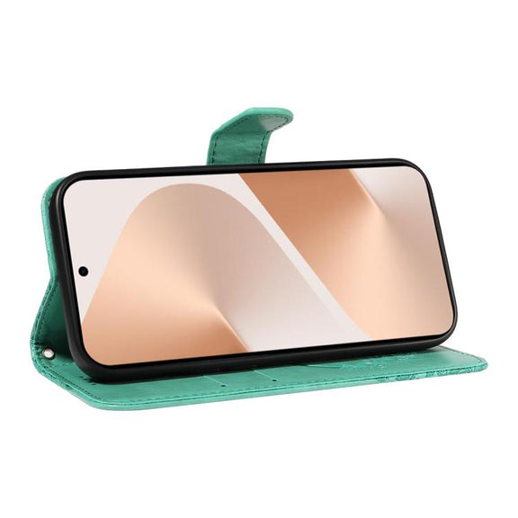 For Huawei Pura 80 5G Swallowtail Butterfly Embossed Leather Phone Case(Green)