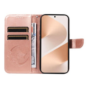 For Huawei Pura 80 5G Swallowtail Butterfly Embossed Leather Phone Case(Rose Gold)