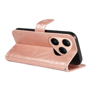 For Huawei Pura 80 5G Swallowtail Butterfly Embossed Leather Phone Case(Rose Gold)