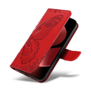 For Huawei Pura 80 Pro 5G Swallowtail Butterfly Embossed Leather Phone Case(Red)