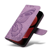 For Huawei Pura 80 Pro 5G Swallowtail Butterfly Embossed Leather Phone Case(Purple)
