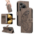 For Huawei Pura 80 Ultra 5G Swallowtail Butterfly Embossed Leather Phone Case(Grey) - free shipping - PMC TechLife - Order now!