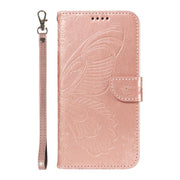 For Huawei Pura 80 Ultra 5G Swallowtail Butterfly Embossed Leather Phone Case(Rose Gold)