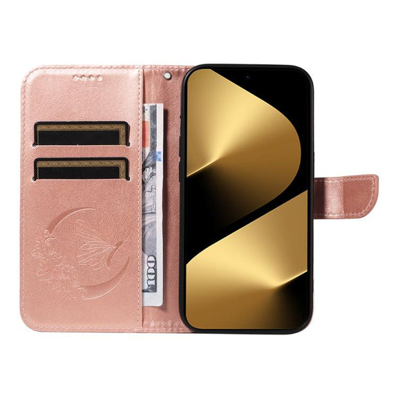 For Huawei Pura 80 Ultra 5G Swallowtail Butterfly Embossed Leather Phone Case(Rose Gold)