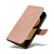 For Huawei Pura 80 Ultra 5G Swallowtail Butterfly Embossed Leather Phone Case(Rose Gold)