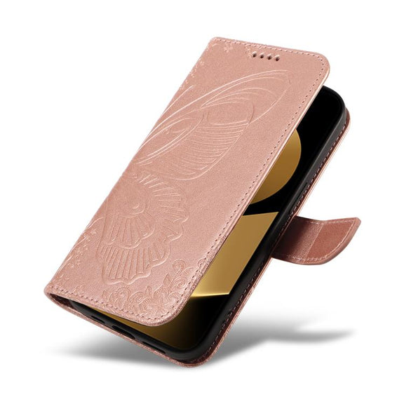 For Huawei Pura 80 Ultra 5G Swallowtail Butterfly Embossed Leather Phone Case(Rose Gold)