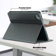 For iPad Air 13 2025 / 2024 Front Stand Smart TPU Leather Tablet Case(Black)