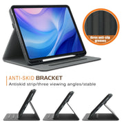 For iPad Air 13 2025 / 2024 Front Stand Smart TPU Leather Tablet Case(Black)
