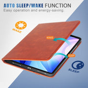 For iPad Air 13 2025 / 2024 Front Stand Smart TPU Leather Tablet Case(Brown)