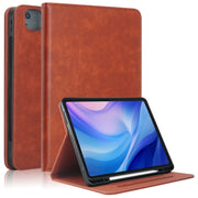 For iPad Air 13 2025 / 2024 Front Stand Smart TPU Leather Tablet Case(Brown)