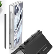 For Samsung Galaxy Z Fold6 GKK Integrated Full Coverage Magnetic Fold Phone Case with Pen Slot, Not Included Pen(Gold)