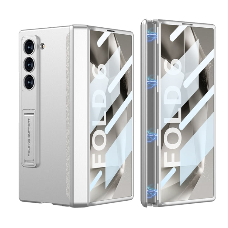 For Samsung Galaxy Z Fold6 GKK Integrated Full Coverage Magnetic Fold Phone Case(Silver) - free shipping - PMC Jewellery - Order now!