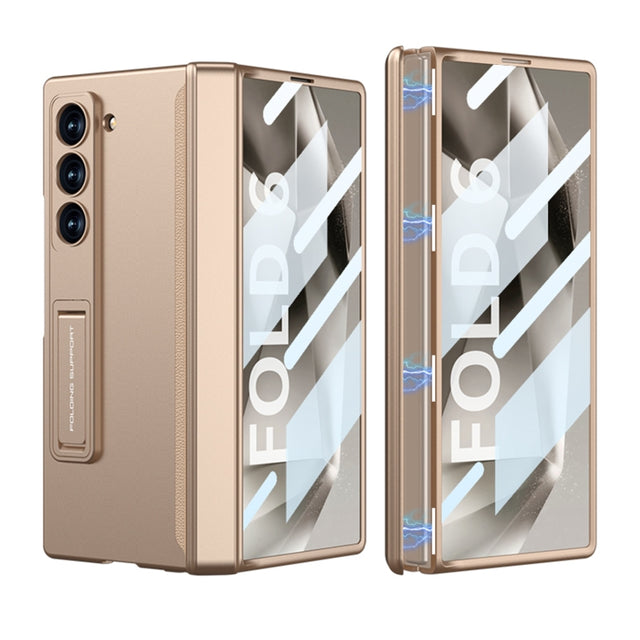 For Samsung Galaxy Z Fold6 GKK Integrated Full Coverage Magnetic Fold Phone Case(Gold)
