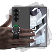 For Samsung Galaxy Z Fold6 GKK Integrated Accurate Hole Side Wrist Strap Ring Phone Case(Green)