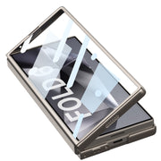 For Samsung Galaxy Z Fold6 GKK Integrated Ultra-thin Sliding Window Card Slot Phone Case(Black)