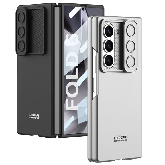 For Samsung Galaxy Z Fold6 GKK Integrated Ultra-thin Sliding Window Phone Case(Titanium Gray)