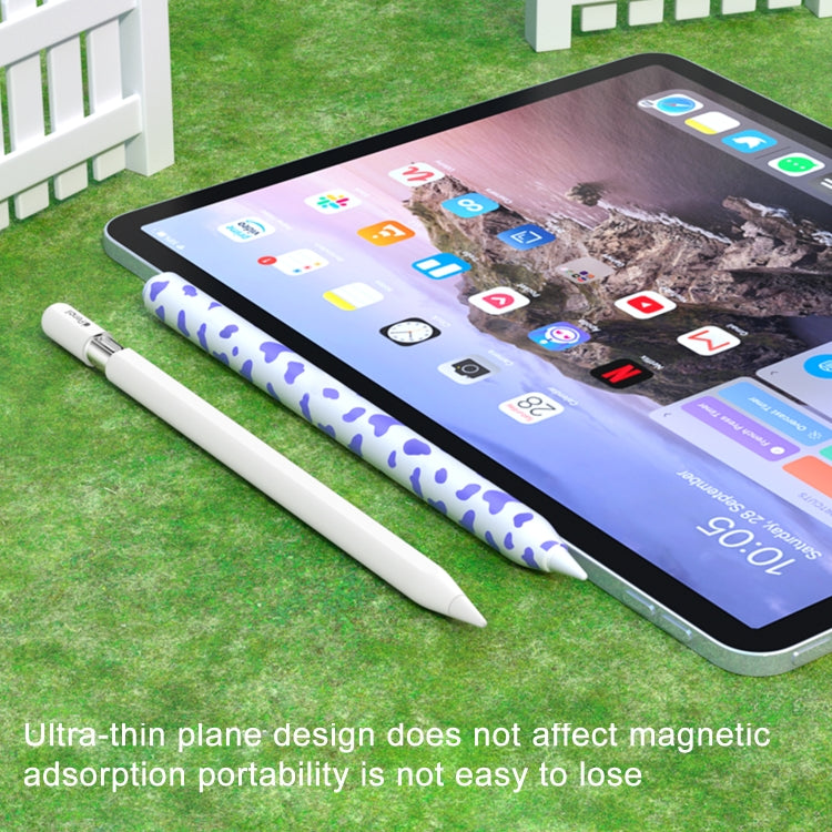 For Apple Pencil USB-C Cow Pattern Stylus Silicone Protective Cover(Blue) - Pencil Accessories by PMC Jewellery | Online Shopping South Africa | PMC Jewellery | Buy Now Pay Later Mobicred