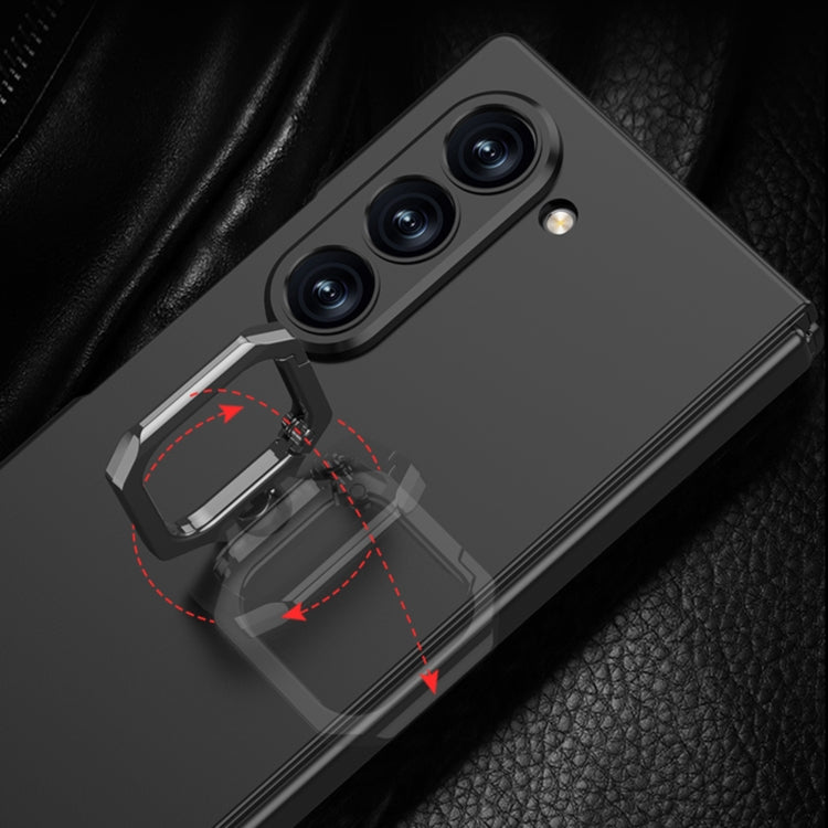 For Samsung Galaxy Z Fold6 GKK Integrated Accurate Hole Ultra-thin Square Ring Holder Phone Case(Grey)