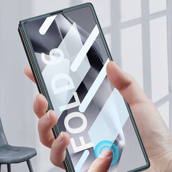 For Samsung Galaxy Z Fold6 GKK Integrated Accurate Hole Ultra-thin Square Ring Holder Phone Case(Titanium Grey)
