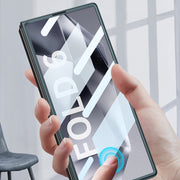 For Samsung Galaxy Z Fold6 GKK Integrated Accurate Hole Ultra-thin Square Ring Holder Phone Case(Black)