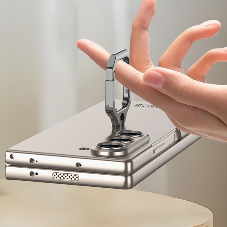 For Samsung Galaxy Z Fold6 GKK Integrated Accurate Hole Ultra-thin Square Ring Holder Phone Case(Silver)