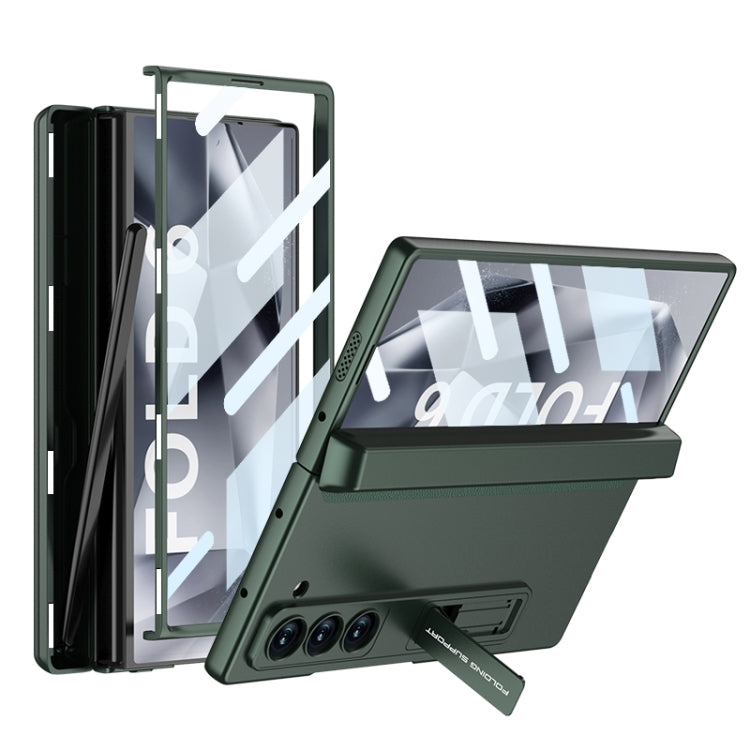 For Samsung Galaxy Z Fold6 GKK Integrated Magnetic Full Coverage Flip Phone Case with Pen Box, Not Included Pen(Night Green) - free shipping - PMC Jewellery - Order now!
