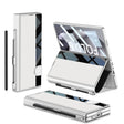 For Samsung Galaxy Z Fold6 GKK Integrated Full Coverage Flip Phone Case with Pen Slot, Not Included Pen(Silver) - free shipping - PMC Jewellery - Order now!