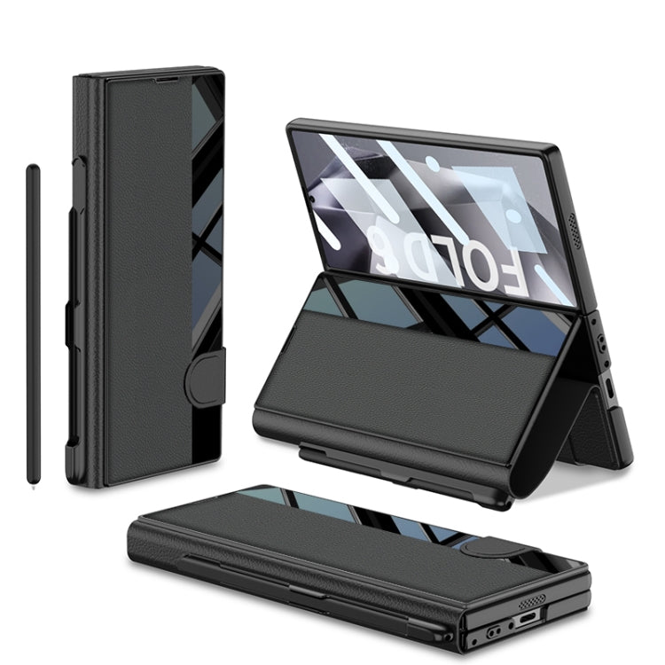 For Samsung Galaxy Z Fold6 GKK Integrated Full Coverage Flip Phone Case with Pen Slot, Not Included Pen(Black) - free shipping - PMC Jewellery - Order now!