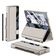 For Samsung Galaxy Z Fold6 GKK Integrated Full Coverage Flip Phone Case with Pen Slot, Not Included Pen(Titanium Gray) - free shipping - PMC Jewellery - Order now!