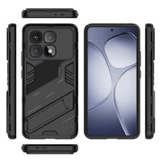 For Redmi K70 Ultra Global Punk Armor 2 in 1 PC + TPU Phone Case with Holder(Black)