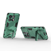 For Redmi K70 Ultra Global Punk Armor 2 in 1 PC + TPU Phone Case with Holder(Green)
