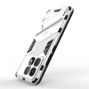 For Redmi K70 Ultra Global Punk Armor 2 in 1 PC + TPU Phone Case with Holder(White)