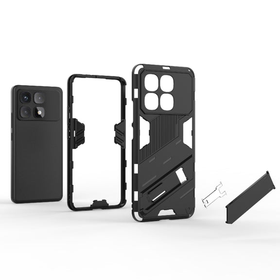 For Redmi K70 Ultra Global Punk Armor 2 in 1 PC + TPU Phone Case with Holder(White)