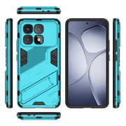For Redmi K70 Ultra Global Punk Armor 2 in 1 PC + TPU Phone Case with Holder(Blue)
