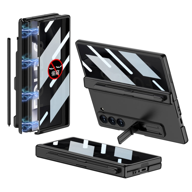 For Samsung Galaxy Z Fold6 GKK Integrated Anti Peep Full Coverage Magnetic Fold Phone Case with Pen Slot, Not Included Pen(Black) - free shipping - PMC Jewellery - Order now!