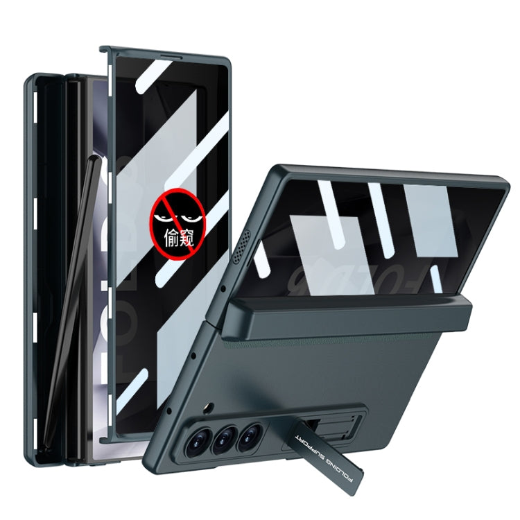 For Samsung Galaxy Z Fold6 GKK Integrated Anti Peep Full Coverage Magnetic Fold Phone Case with Pen Box, Not Included Pen(Green) - free shipping - PMC Jewellery - Order now!