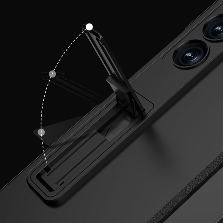 For Samsung Galaxy Z Fold6 GKK Integrated Anti Peep Full Coverage Magnetic Fold Phone Case(Grey)