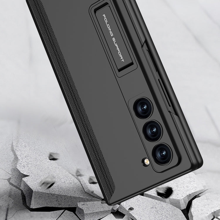 For Samsung Galaxy Z Fold6 GKK Integrated Anti Peep Full Coverage Magnetic Fold Phone Case(Night Green)
