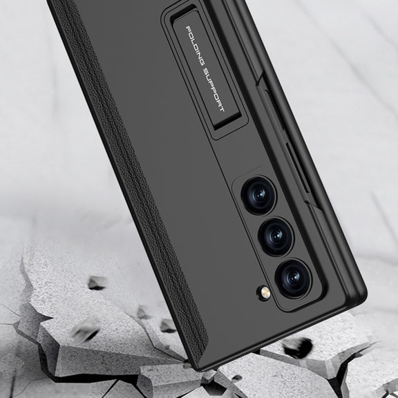 For Samsung Galaxy Z Fold6 GKK Integrated Anti Peep Full Coverage Magnetic Fold Phone Case(Titanium Gray)