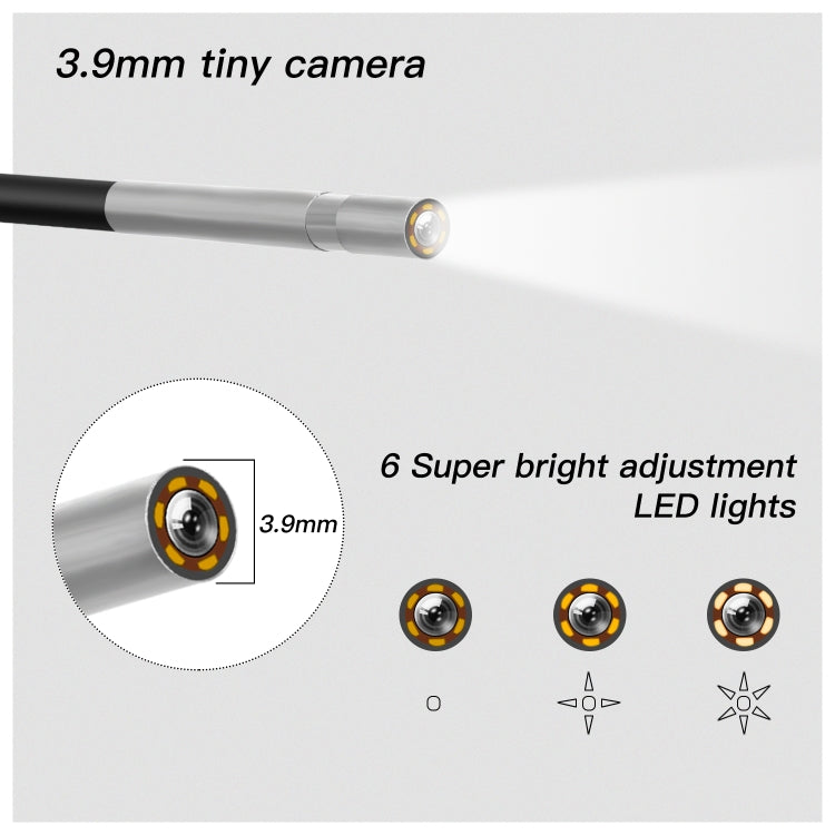 F240 3.9mm HD 1080P IP67 Water-resistant WiFi Direct Connection Digital Endoscope, Cable Length:5m(Black)