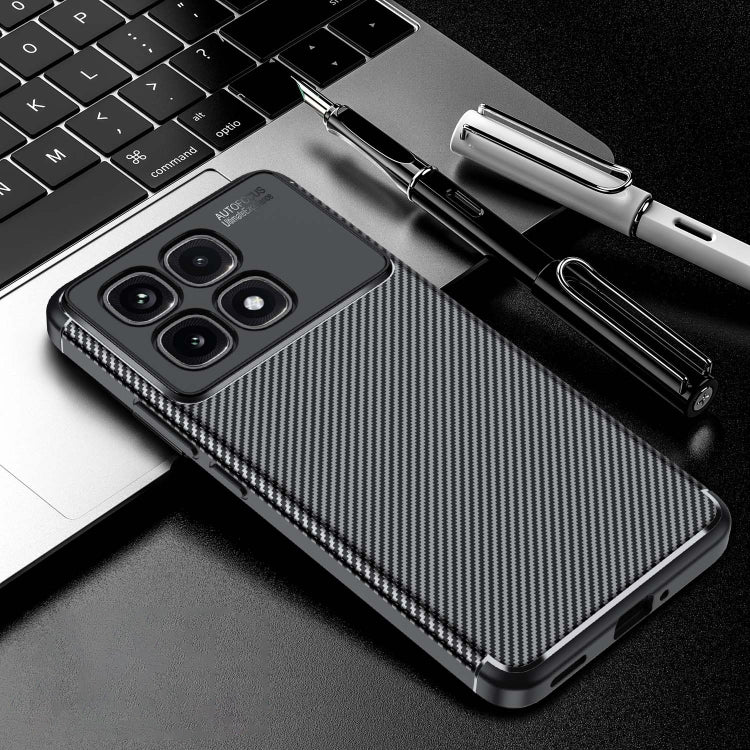 For Redmi K70 Ultra Carbon Fiber Texture Shockproof TPU Phone Case(Black) - free shipping - PMC Jewellery - Order now!