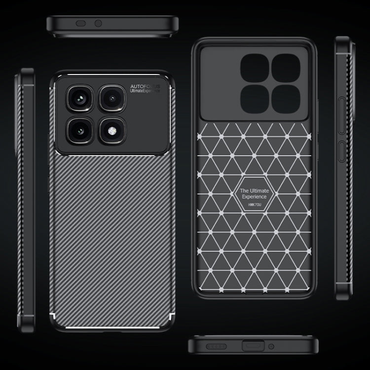 For Redmi K70 Ultra Carbon Fiber Texture Shockproof TPU Phone Case(Black) - free shipping - PMC Jewellery - Order now!