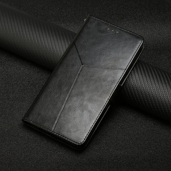 For Samsung Galaxy S25 5G Y-shaped Pattern Flip Leather Phone Case(Black)