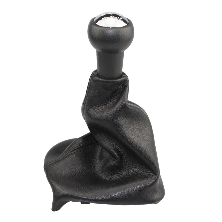 For Peugeot 207 / 307 / CC30 Car 5 Speed Gear Lever Hand Ball Leather Gear Shift Knob with Dustproof Cover - Shift Knob by PMC TechLife | Online Shopping South Africa | PMC TechLife | Buy Now Pay Later Mobicred