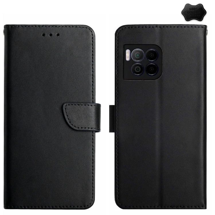 For T-Mobile REVVL 7 Pro 5G HT02 Genuine Leather Fingerprint-proof Flip Phone Case(Black) - More Brand by PMC TechLife | Online Shopping South Africa | PMC TechLife | Buy Now Pay Later Mobicred